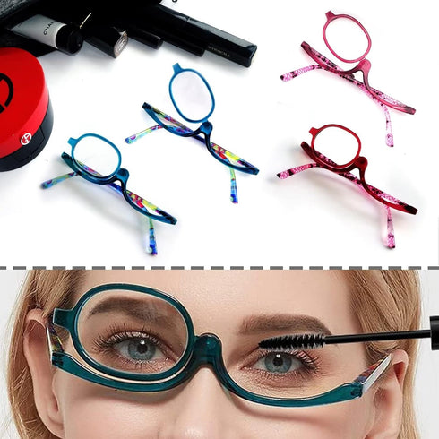 Sehnsucht 2 Pairs Eye Makeup Reading Glasses - Women's Magnifying Cosmetic Readers for Makeup