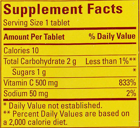 Nature Made Vitamin C 500 mg Chewables, Orange, 150 ct