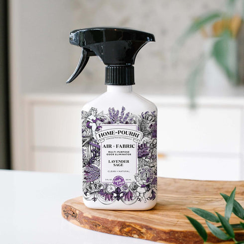 Home-Pourri Air + Fabric Multi-Purpose Odor Freshener Spray, Lavender Sage, 11 Fl Oz