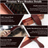 Natural Boar Bristle Hair Brush with Ergonomic Mahogany Handle for Men or Women - Grooming Coarse Hair