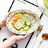 VIVAVENTURE 50PCS 9" 10.5" Oval Disposable Paper Plates, x Everyday Disposable Plates, Floral Dinner Plate