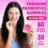 Gummies Immune 60 Count Women's Probiotic Slippery Elm - Her Juicy Probiotics for Feminine Health, Supports pH Balance