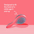 Michel Mercier The Girlie Detangle Brush, Painless Detangling Brush, Easy Grip Design for Thick and Curly Hair -