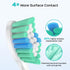 Ipetboom 6 C-40 Pcs Electric Toothbrush Heads Sonic Electric Head Replacement Compatible with Toothbrush - White