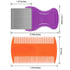 Maitys 8 Pieces Flea Lice Combs, Double Sided Lice and Nit Removal Grooming Combs for Humans and Pets (Orange, Blue,