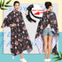 Professional Hair Stylist Color Cape - Shampoo & Cutting Hairdressing Capes with Snap Closure, Rose