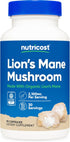 Nutricost Lion's Mane Mushroom Capsules 1650mg, 30 Servings, Organic, Vegetarian, Gluten Free, 90 Capsules