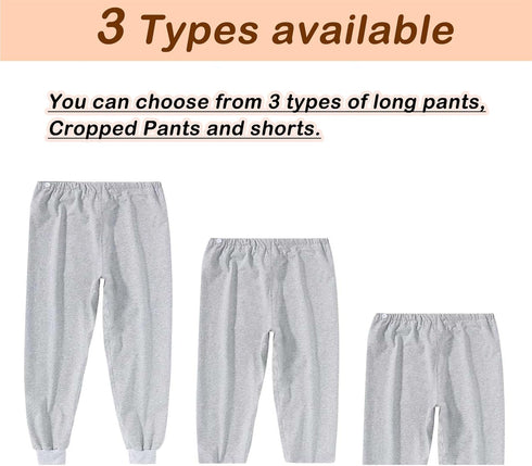 YingXue (Gray/2XL) Urine Incontinence Cropped Pants, Washable Elastic Adjustable Reusable Patient Care Trousers