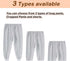 YingXue (Gray/2XL) Urine Incontinence Cropped Pants, Washable Elastic Adjustable Reusable Patient Care Trousers