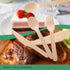 Disposable Wooden Forks - Pack of 100, 6.5" Length - Biodegradable Natural Utensils for Parties, Camping, Weddings