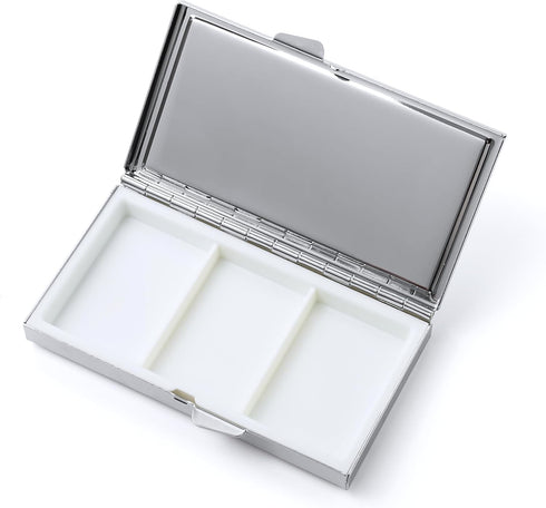 Travel-Friendly Cute Pill Organizer - Small Metal Case for Vitamins & Supplements