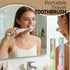 VONMAOGU 2 Pack Set Foldable Travel Toothbrush with Refillable Toothpaste Tube, Portable Folding Toothbrush Built