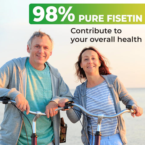 Fisetin 1200mg Liposomal Fisetin Supplements, 98% Pure Fisetin Polyphenols for Immunity & Cognitive Support, 120