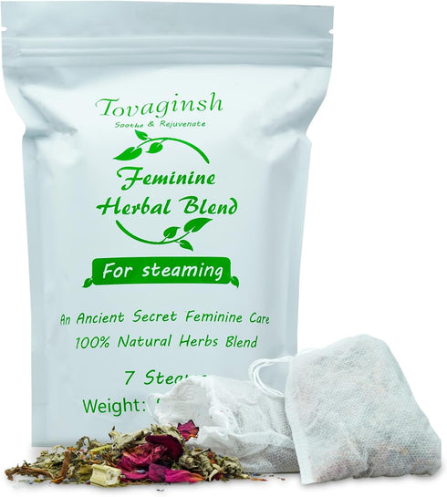 Yoni Herbs for Women Cleansing, 100% Natural V Steaming Herbs, 7 Filter Bags, 3.17oz