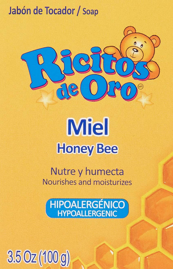 Miel Ricitos de Oro Hand Soap - Hypoallergenic Bar Soap for Baby, 3.5 Ounces