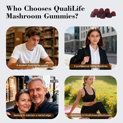 Gummies Gummy Gummies 60 Count (1) Mushroom with Lions Mane - Alpha Brain for Focus & Memory - Nootropic Focus