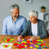 UwinVwin 155 Dementia Activities for Seniors - Pieces Wooden Tangrams Puzzle, Easy Memory Game for Alzheimer's