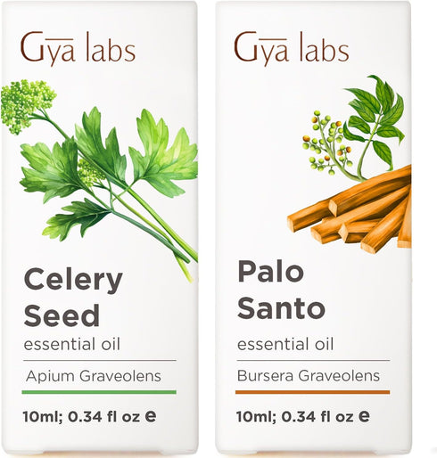 Celery Seed & Palo Santo Essential Oil Set - Aromatherapy Grade Essential
