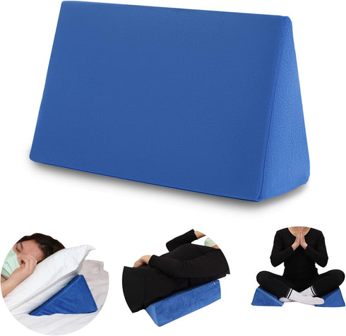 Small Wedge Pillow, Positioning Pillow for Bed Sores, Yoga Wedge Pillow for Laptop, Mini Wedge Pillow for Chair (1 Unit)