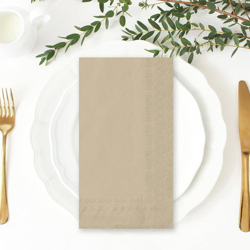 Whaline 120Pcs Sage Green Guest Napkin, Disposable Paper Pack for Wedding, Birthday, and Party Supplies
