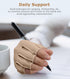 Compression Arthritis Gloves, Rheumatoid Pain Relief Fingerless Circulation Gloves for Women & Men, Beige M