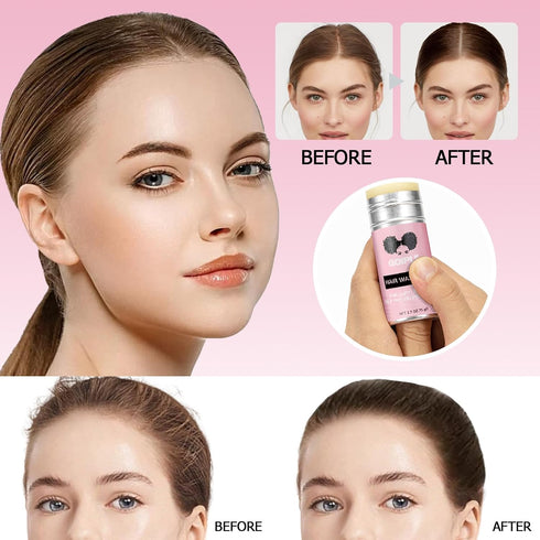 Wax Stick for Hair, Long-Lasting Pomade, Smoothing & Slick Stick for Wigs, Styling Waxes for Fly Away & Edge Frizz Hair