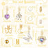 NAISKA 140Pcs Gold Hair Jewelry for Braids, Rhinestone Dreadlocks Accessories, Butterfly Braid Clips for Women