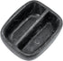 MyGift Modern Black Resin Double Sponge Holder with Marble Pattern for Kitchen Sink