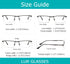 LUR READING GLASSES 3 Pack Half-Rim Metal Readers (Gunmetal)