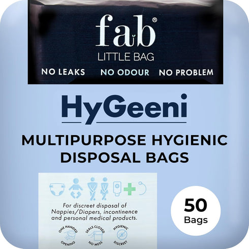 Fab Little Bag HyGeeni Disposal Bags for Nappies, Incontinence Pads, Ostomy &