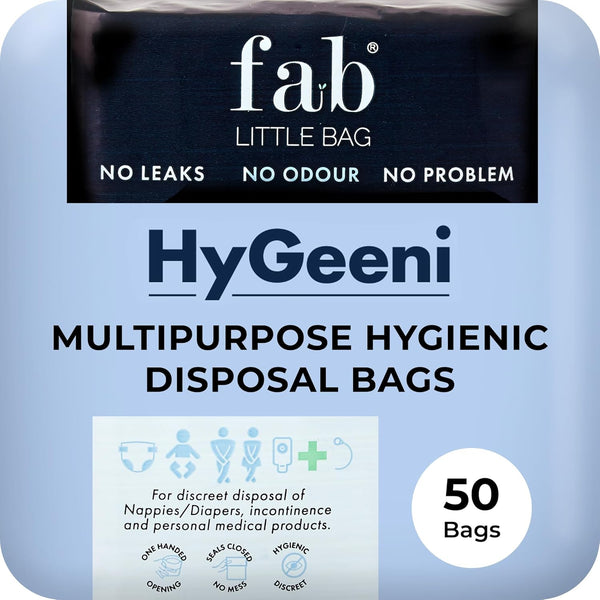 Fab Little Bag HyGeeni Disposal Bags for Nappies, Incontinence Pads, Ostomy &