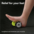 H&S Foot Massage Ball Roller - Muscle Roller Stick for Fascia and Feet - Silicone Exercise Roller Massager with Nubs for Stress Relief and Relaxation - Black - Foot Roller Massager - Feet Roller