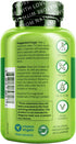 NATURELO Calcium Supplement - Bone Strength with Calcium 600mg, Vitamin D3, K2, C, Magnesium Zinc - Plant-Based, 120 Vegetarian Capsules, Non-GMO, Soy & Gluten-Free