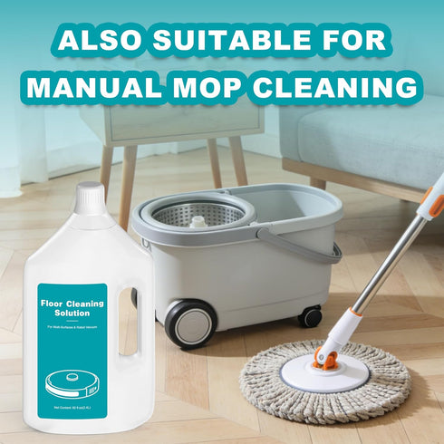 QKLYXEN 82 OZ/2.4 FL L Original Scented Floor Cleaning Solution Compatible with Dreame Cleaning Solution, Pet-friendly