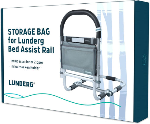 Lunderg Storage Bag for Bed Assist Rail - Replacement or Extra Bag,