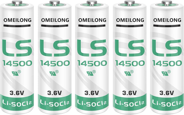 O MEILONG LS14500 (5-Pack) Lithium Replacement Battery A98L-0031-0011 6V