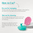 HEETA Hair Scalp Massager Shampoo Brush, 2 Pack Soft Silicone Bristles for Dandruff Removal, Green & Pink
