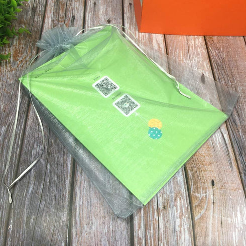 50pcs Extra Large Organza Drawstring Bags - 12x16 inch Sheer Favor Bags (Grey)
