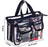 Medium Clear PVC Makeup Artist Set Bag, Transparent Cosmetic Storage for Travel, Stadium Approved Tote with Strap