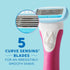 Schick Hydro Silk TrimStyle Razor - 2-in-1 Bikini Trimmer for Women, Includes 1 Handle, 3 Refills & Battery