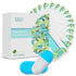 EZGO 100pcs Deep Cleaning Teeth Wipes, Finger Brush, Latex Free Mint Flavor