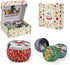 Christmas Candles, 4 Pack Scented Candles, Aromatherapy Candle Set for Meditation, Relaxation, Ideal Gifts for Women