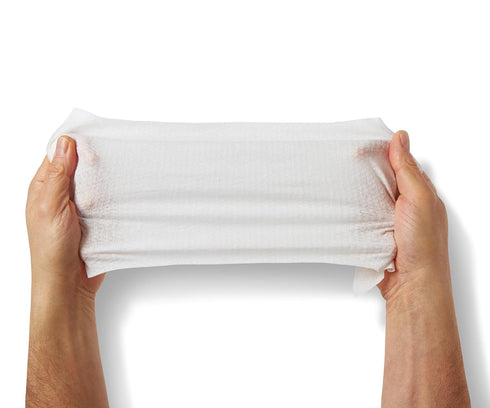 Medline FitRight Select Premium Personal Cleansing Wipes, 8 x 12, Fragrance-Free, White, 48/Pack