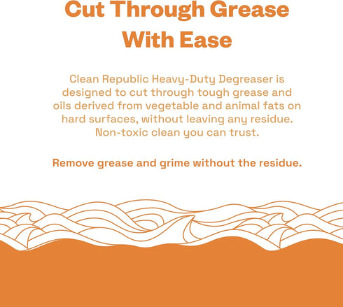 Heavy-Duty ALL-NATURAL Degreaser & Grill Cleaner, Safe for People, Pets, and Plants, Cuts Through Tough Grease Cooking