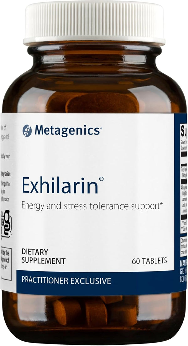 Metagenics Exhilarin - Energy & Stress Tolerance Support with Ashwagandha, 60 Tablets