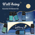 WUSEONY Set, Set Well-Being Essential Blends Oils Aromatherapy Oils Gift for Diffusers Home, Fragrance Oil Scent