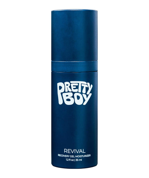 PrettyBoy Face Revival Gel Moisturizer for Men - Hydrating Cream for Dry Skin, Redness & Irritation - Anti Aging,