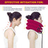 Cervical Neck Traction Device for Pain Relief, Adjustable Inflatable Neck Stretcher for Neck Decompression (Red)