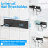 XIGOO Self Adhesive Hair Dryer Holder Wall Mounted-Bathroom Hair Blow Dryer Rack Organizer Compatible with Supersonic