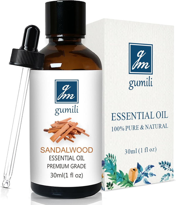 Sandalwood Essential Oil, Home Fragrance Scent Oil for Perfume, Diffuser, Skin, Hair - 30ml